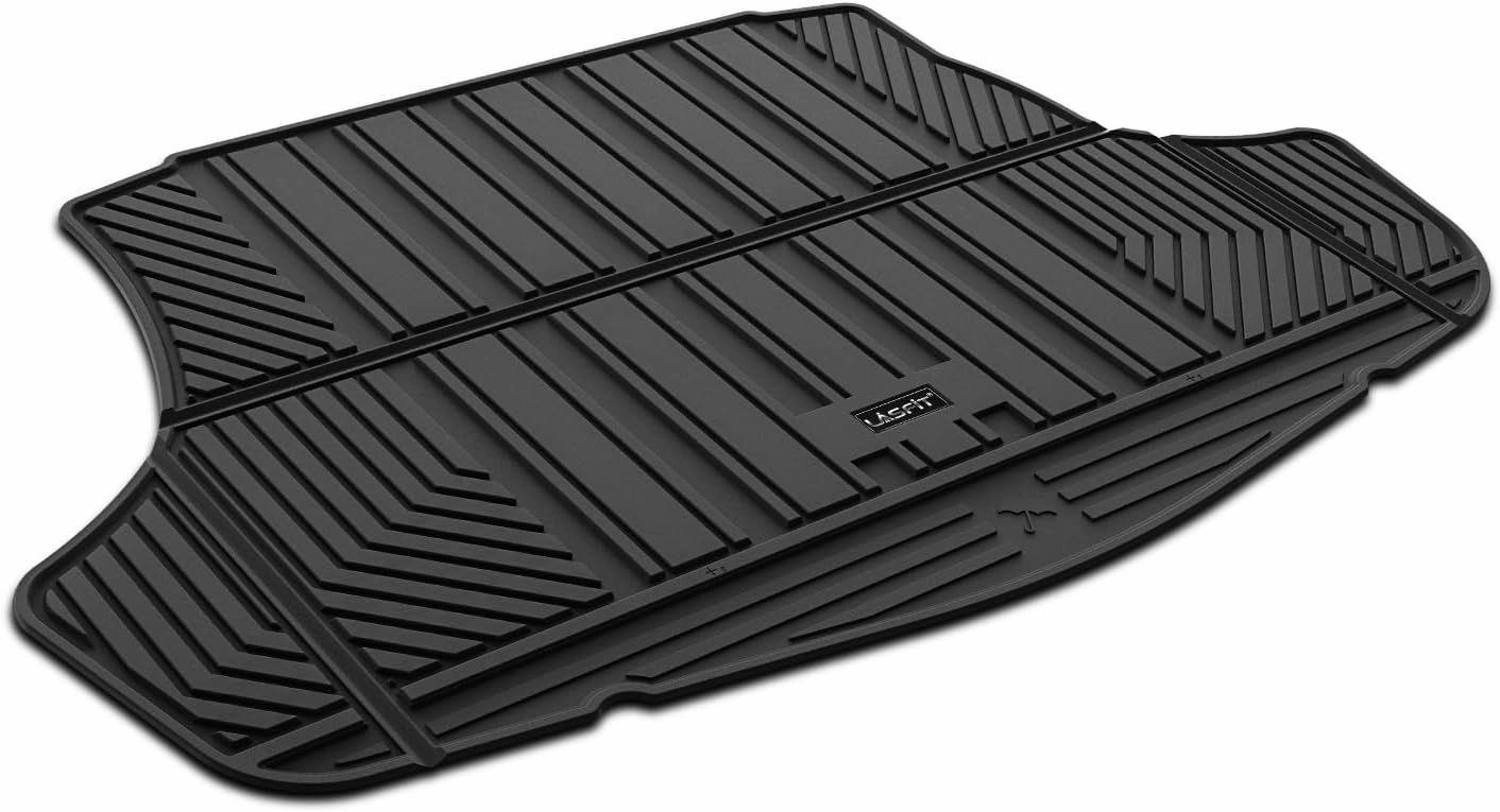 LASFIT Trunk Mat for Toyota Camry 2025 2024 2023 2022 2021 2020 2019 2018 Hybrid/L/LE/SE/TRD/XLE/XSE & for Toyota Avalon 2019-2022, TPE All Weather Custom Fit Trunk Liner for Camry 2018-2025, Black