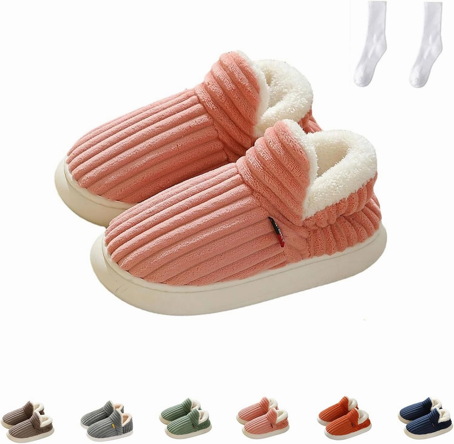 LELEBEAR Pluffi Slipper Booties for Women And Men, Pluffi The Cozy Stylish Slipper, Warm Plush Lining Slippers Shoes Slides