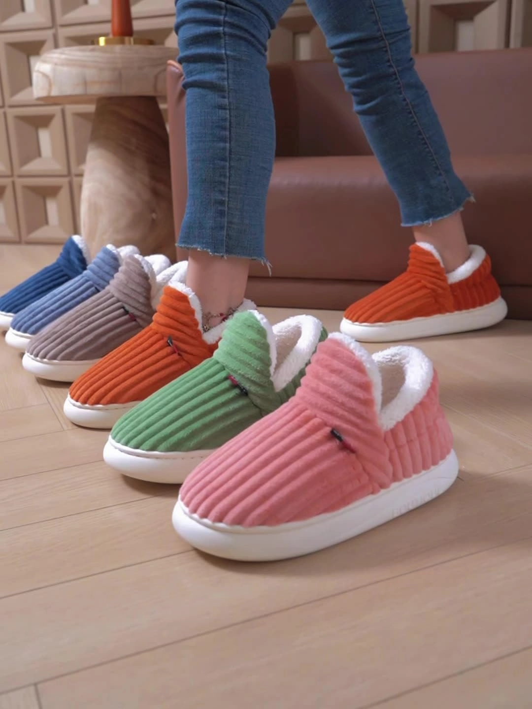 LELEBEAR Pluffi Slipper Booties for Women And Men, Pluffi The Cozy Stylish Slipper, Warm Plush Lining Slippers Shoes Slides