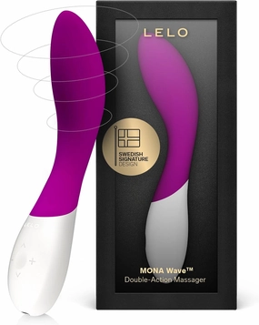 LELO Mona Wave Personal Massager for Women, G Spot Vibrator with WaveMotion Technology, Sex Toy for Women with 10 Vibration Patterns, G Spot Dildo, Female Sex Toy, Deep Rose
