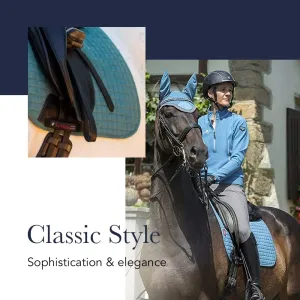 LeMieux Dressage Spectrum Square Saddle Pad - English Saddle Pads for Horses - Equestrian Riding Equipment and Accessories (Bluebell - Small/Medium)