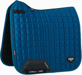 LeMieux Loire Classic Dressage Square - Woven Satin Fabric - Breathable & Soft - Bamboo Lining - Saddle Pads for Horses - Equestrian Riding Equipment and Accessories