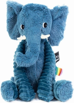 LES DÉGLINGOS Ptipotos by Deglingos Elephant Plush Toy Blue