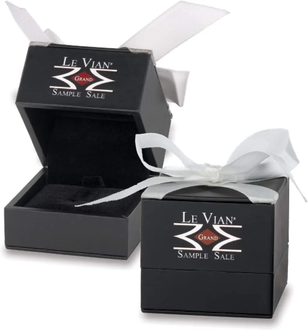 LeVian Black Rhodium over 14K Gold & Gemstone Omega Shaped Ring - Choice of Gem Color