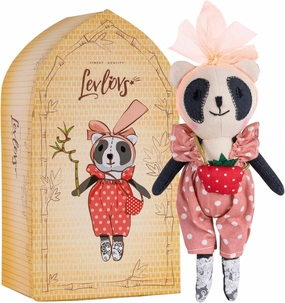 LEVLOVS Panda in a Bamboo House Toy Baby Registry Gift Panda Plush Toy