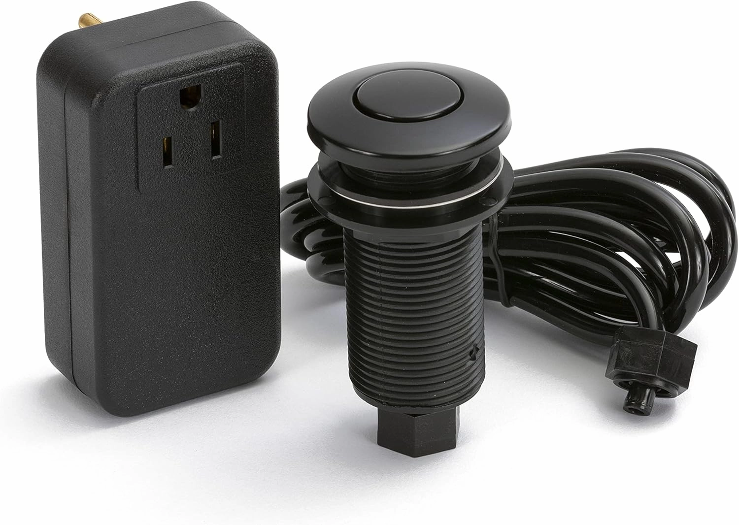 Lew Electric Push Button Garbage Disposal Air Switch and Controller (Black)