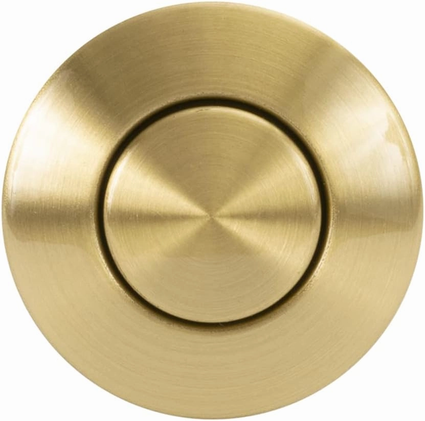Lew Electric Push Button Garbage Disposal Air Switch and Controller (Brass)