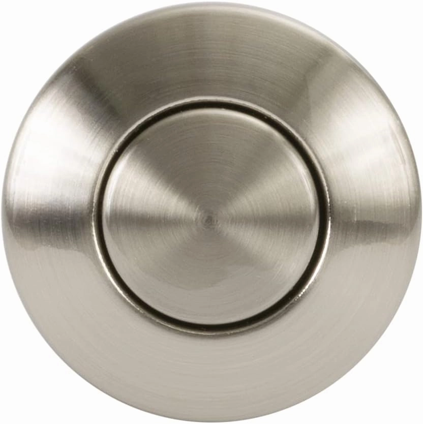 Lew Electric Push Button Garbage Disposal Air Switch and Controller (Nickel Silver)