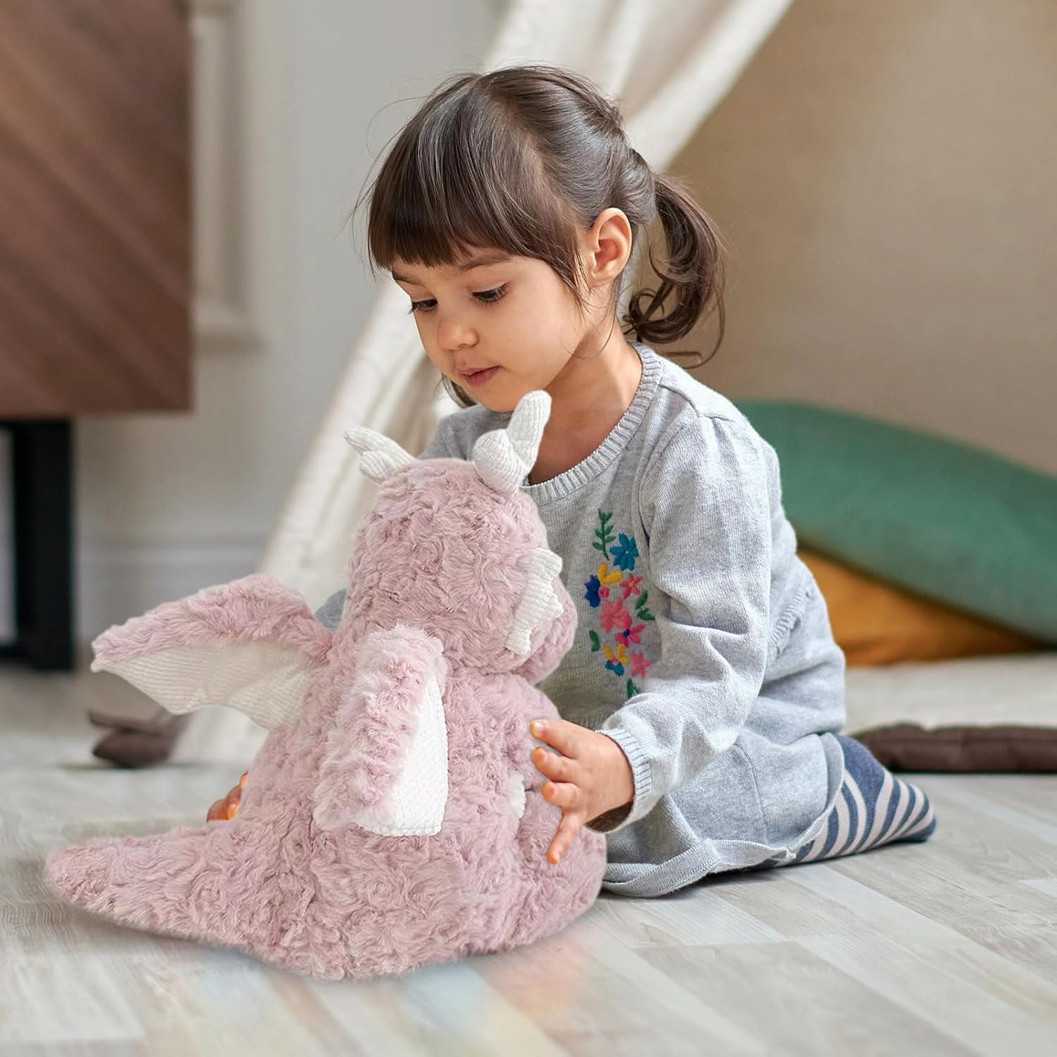 Little Flying Dragon - Cute Stuffed Animal Plush Toy - Adorable Soft Dragons Toy Plushies and Gifts - Perfect Present for Kids (Pink,11.81in/30cm)