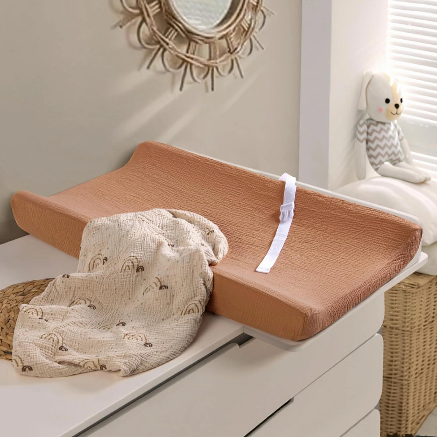 lulumoon Muslin Changing Pad Covers: Baby Cotton Changing Table Covers - Soft Changing Pad Sheets for Boys Girls