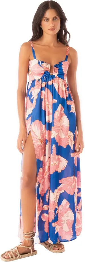 Maaji Women's Long Dress, Bright Blue