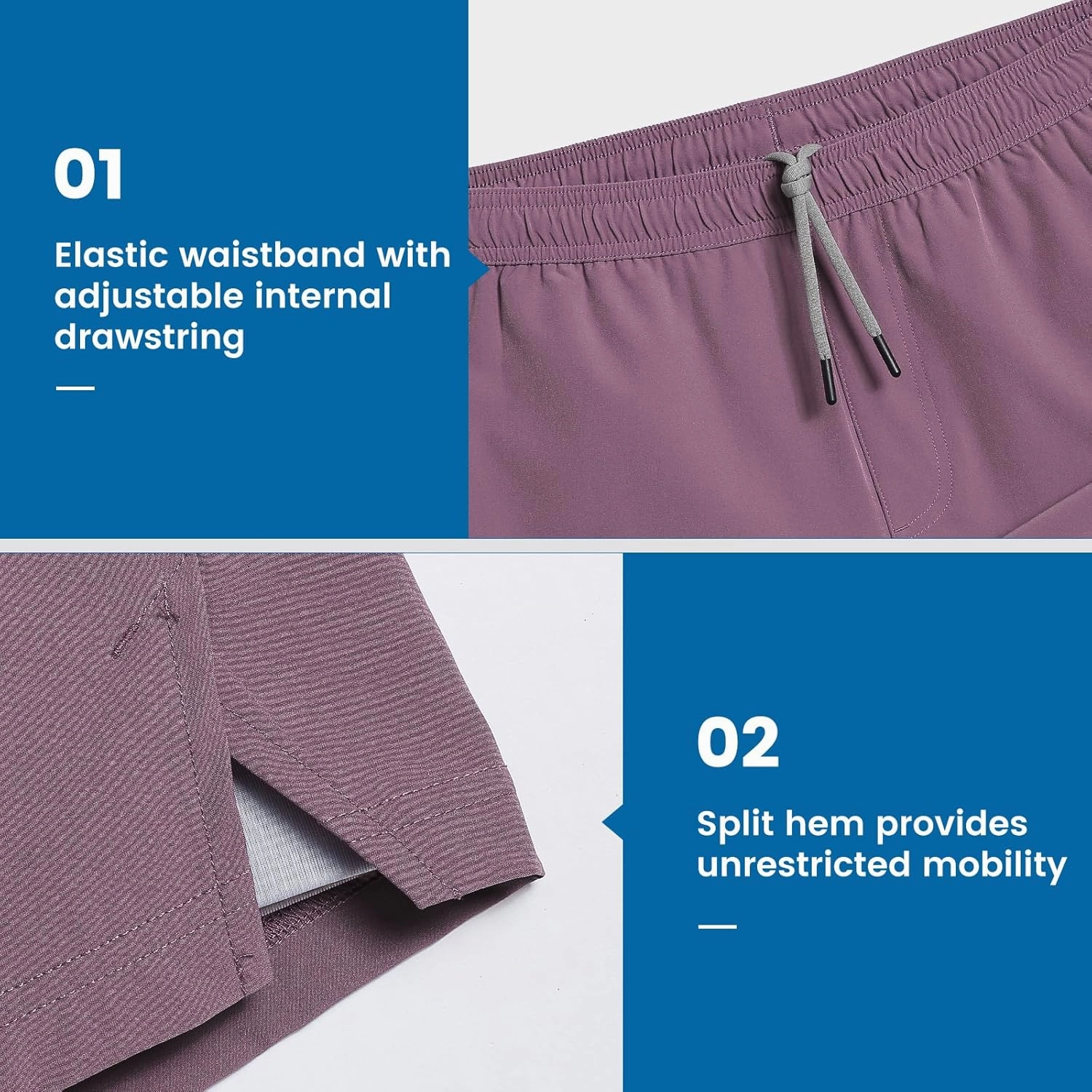 maamgic Gym Shorts for Men 7 inch with Liner Stretch 2 in 1 Workout Shorts Men Quick Dry Athletic Shorts