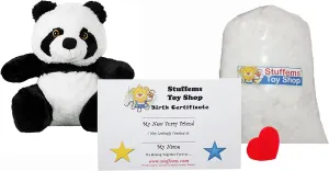 Make Your Own Stuffed Animal Mini 8 Inch Panpan The Panda - No Sewing Required!