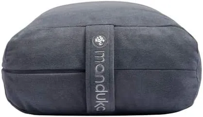 Manduka enlight Bolster Pillow - Yoga Pillow with Machine Washable Microfiber Cover, Curved Design for Optimal Workout and Meditation Support, Yoga and Pilates Equipment