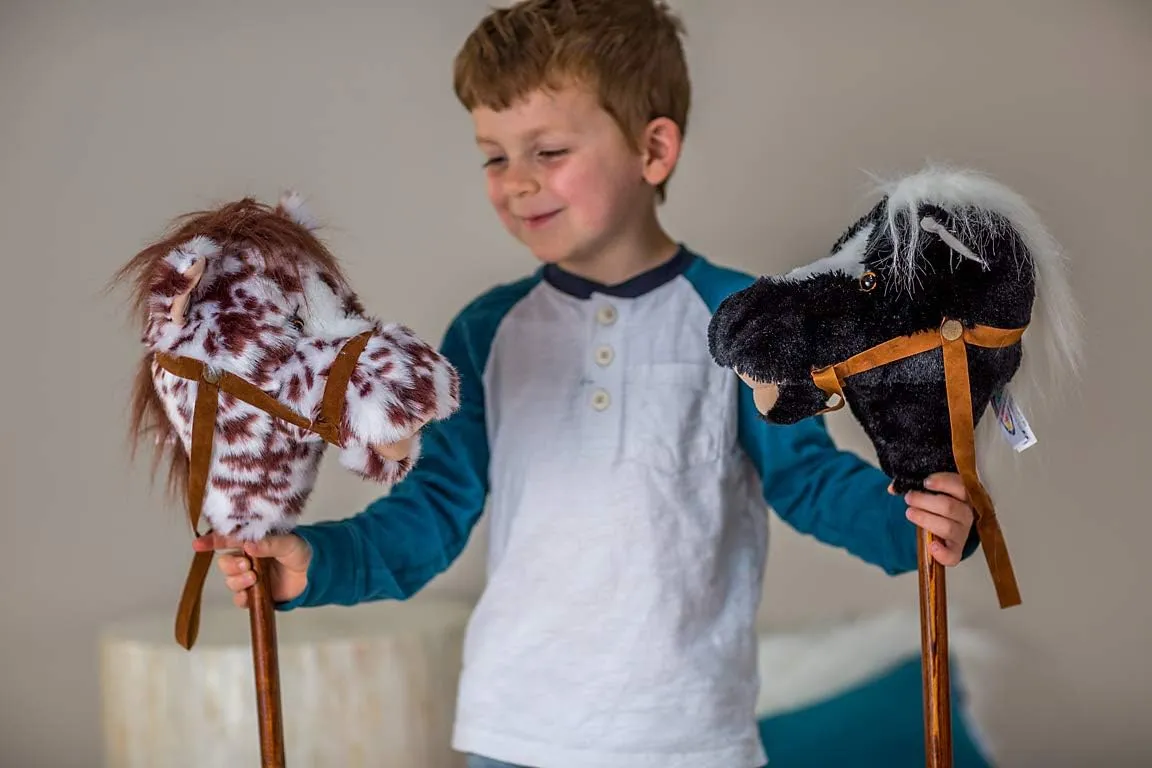 Mary Meyer Plush Hobby Horse |Stick Horses Toy - Easy Ride 'Um - 33-Inches Tall, Black