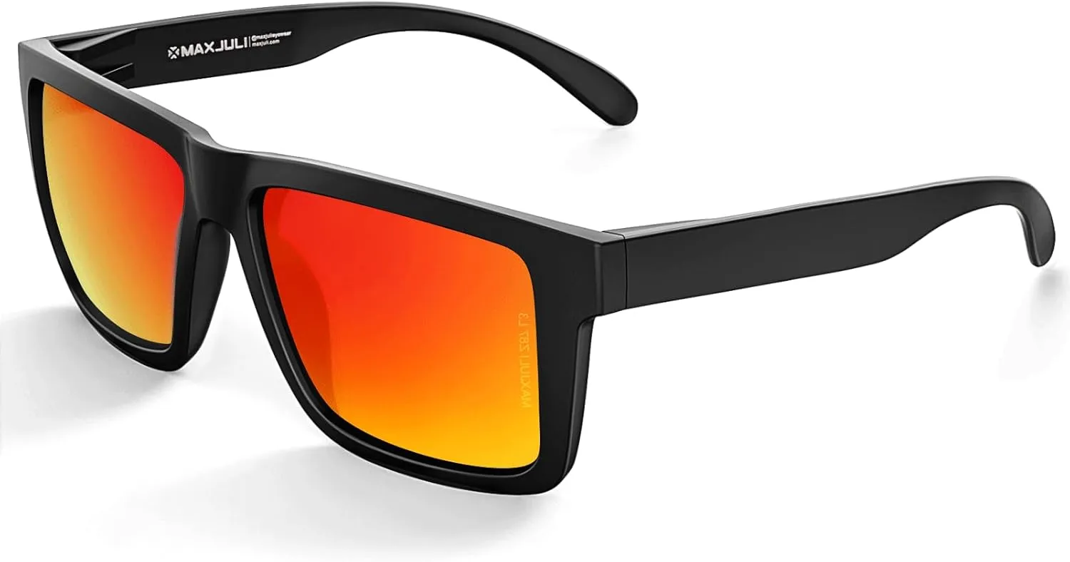 MAXJULI XXL Size Double Extra Large Z87 Sunglasses for Big Wide Heads Men TR90 Ultralight UV400 Protection Glasses 8228