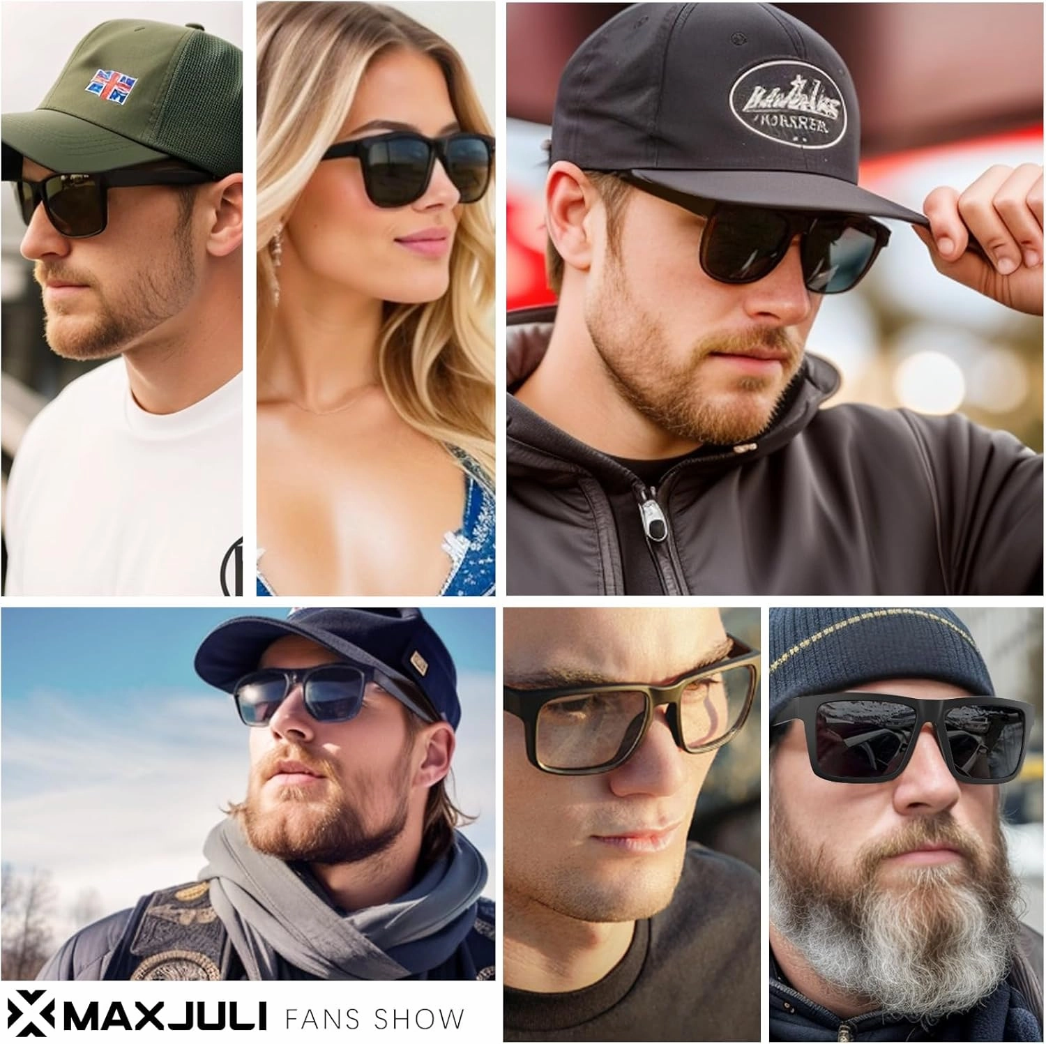 MAXJULI XXL Size Double Extra Large Z87 Sunglasses for Big Wide Heads Men TR90 Ultralight UV400 Protection Glasses 8228