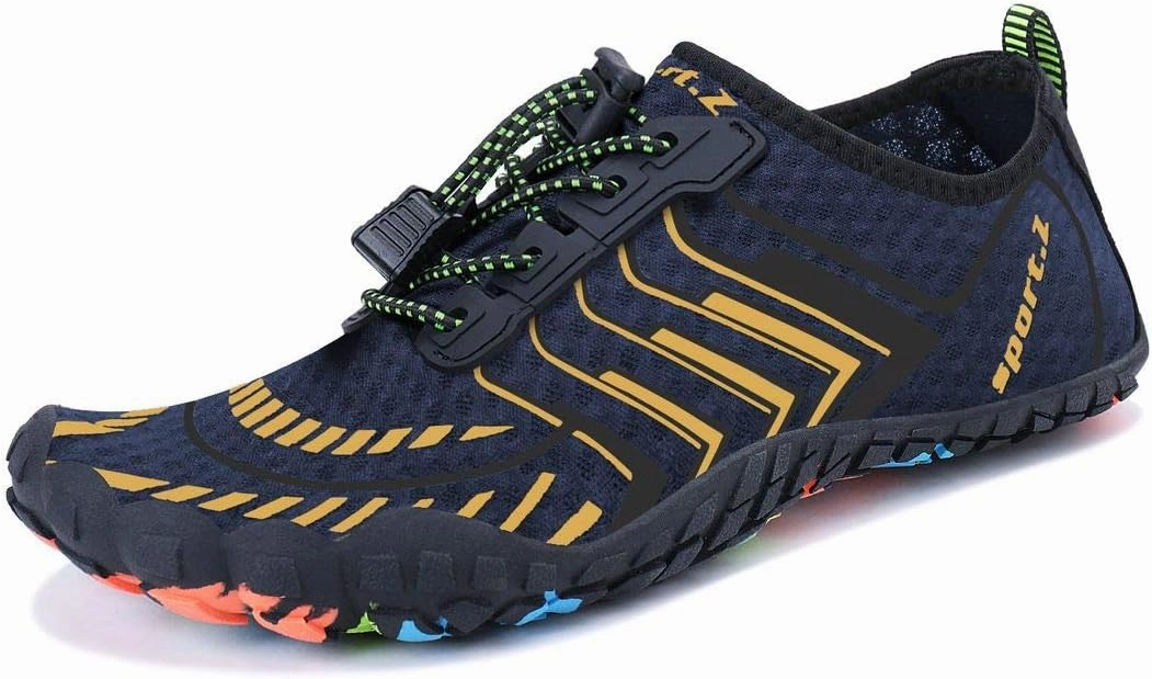 MAYZERO Water Shoes Men Women Swim Surf Shoes Beach Pool Shoes Wide Toe Hiking Aqua Shoes Winter House Slippers