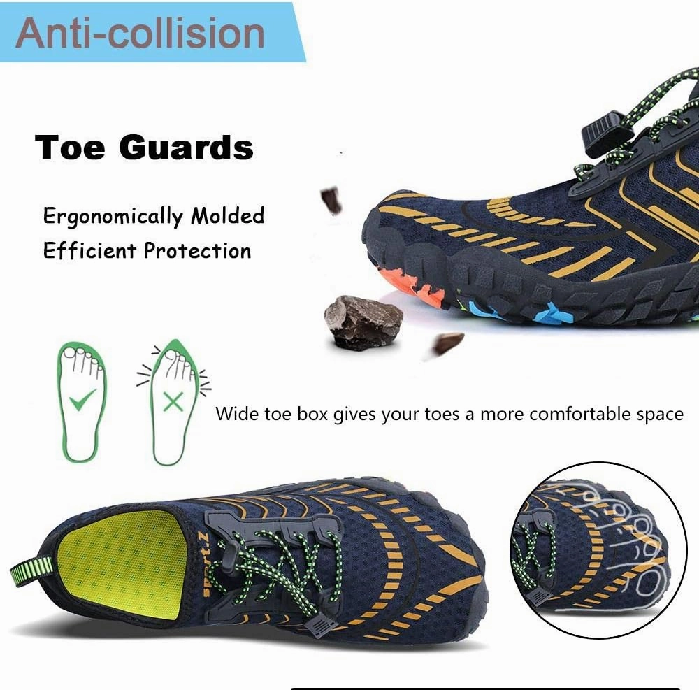 MAYZERO Water Shoes Men Women Swim Surf Shoes Beach Pool Shoes Wide Toe Hiking Aqua Shoes Winter House Slippers