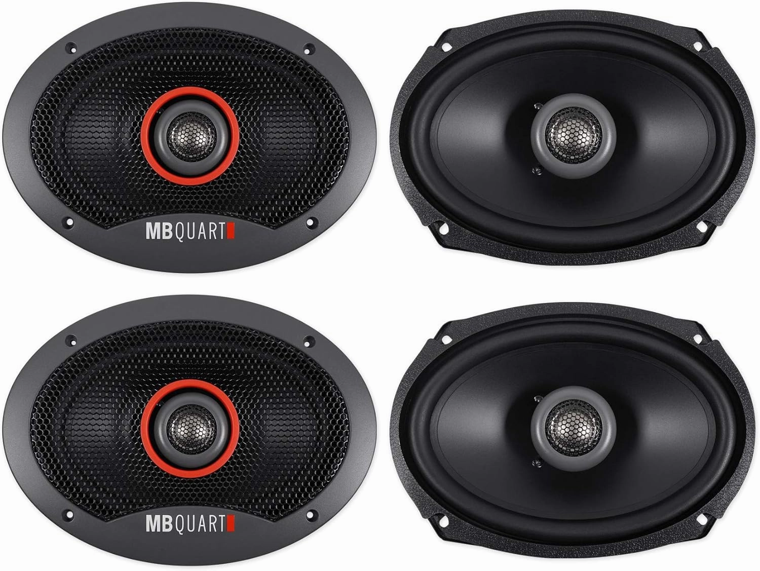 MB Quart (4) FKB169 6x9 300 Watt Car Stereo Coaxial Speakers