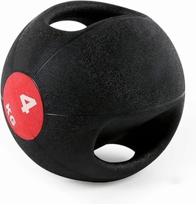 Medicine Ball Medicine Ball, Elastic Ball with Handle, Gravity Ball, Waist and Abdomen Balance Ball, with Anti-Leakage Nozzle, 3KG/4KG/5KG/6KG/7KG/8KG/9KG/10KG (Size : 4kg/8.8lb)