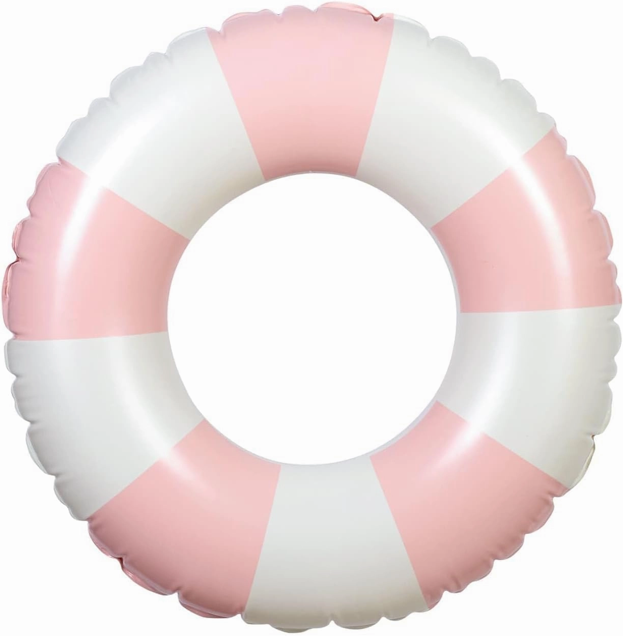 Medium 25 Inch Classic Striped Swim Ring for Kids and Adults, Inflatable Pool Float, Inner Tube for Summer Party Beach