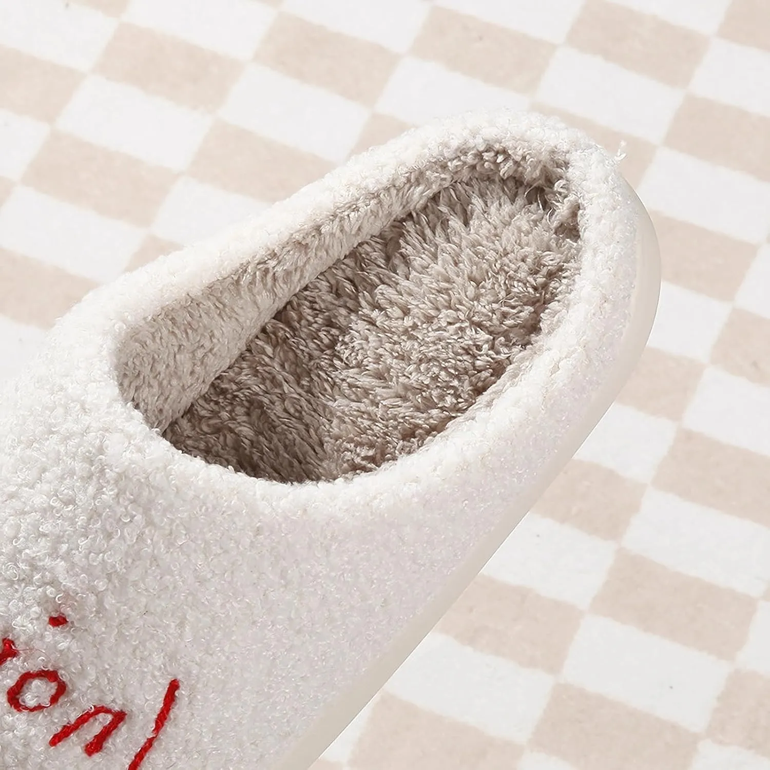 Meet Me at Midnight Slippers for Women Men Plush Fuzzy Cozy House Slippers Winter Warm Indoor Outdoor Shoes