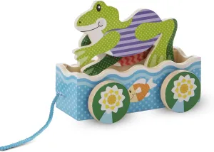 Melissa & Doug FIRST PLAY Friendly Frogs Pull Toy
