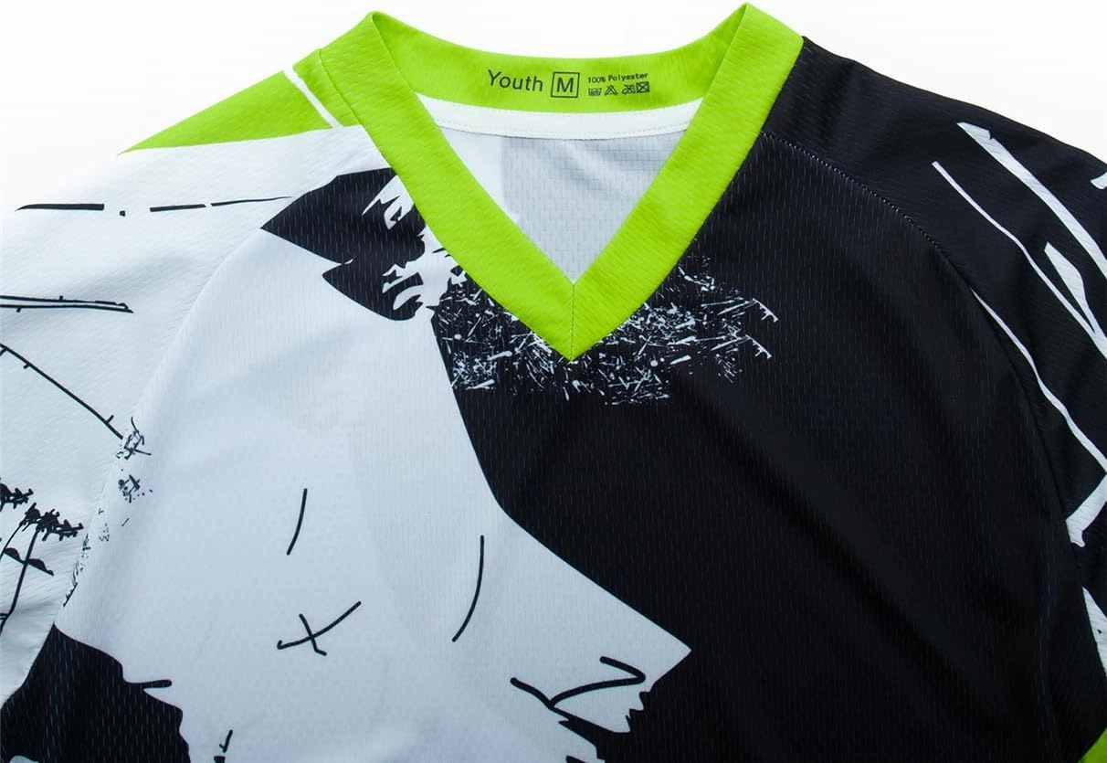 Men's Mountain Bike Jersey Long Sleeve MTB Off-Road Motocross Jersey Quick Dry Downhill&Motocross Shirts