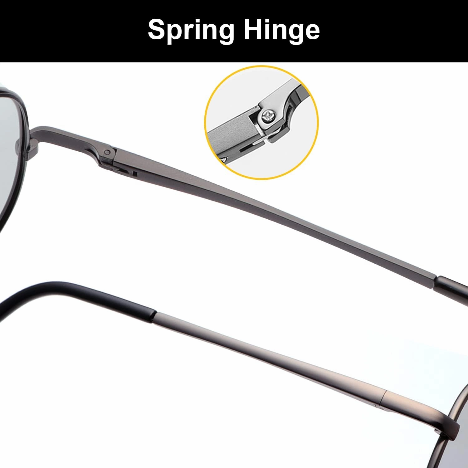 Men's Photochromic Polarized Sunglasses Al-Mg Metal Frame Sports Driving Glasses UV400 Protection Anti Glare Eyewear
