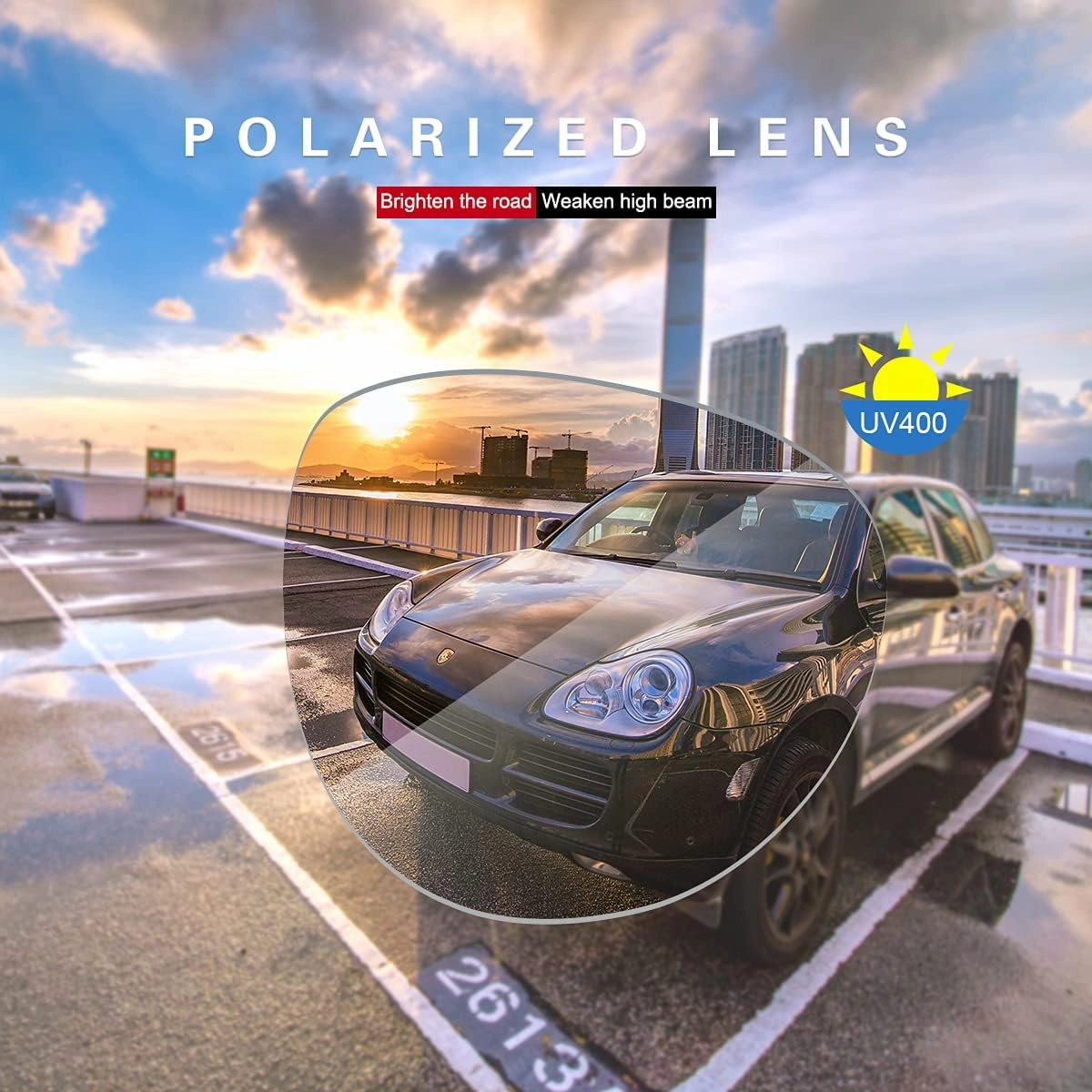 Men's Photochromic Polarized Sunglasses Al-Mg Metal Frame Sports Driving Glasses UV400 Protection Anti Glare Eyewear