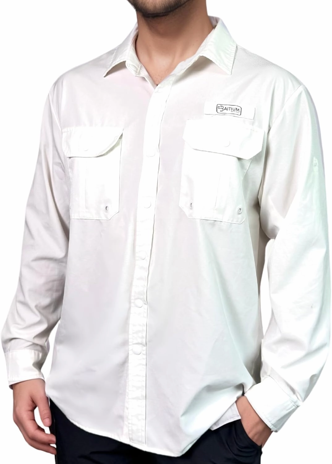 Men's UV UPF 50  Sun Protection Long Sleeve Shirt, Fishing Shirts for Men, Poncho Shirts for Men, Button Up Shirts for Men