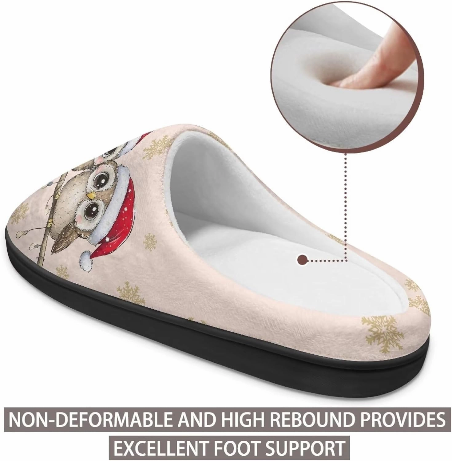 Men's Women's Plush Slippers, Flannel Warm Soft Cozy Slippers, House Bedroom Indoor/Outdoor Warm Shoes, Size 3-15