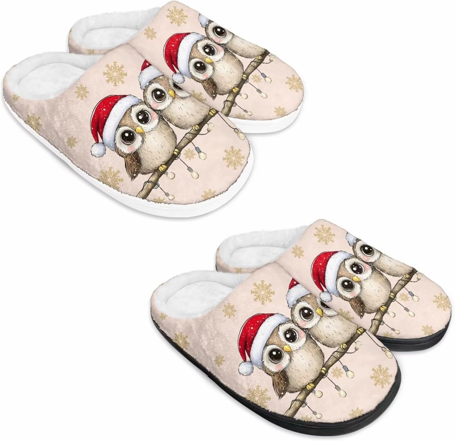 Men's Women's Plush Slippers, Flannel Warm Soft Cozy Slippers, House Bedroom Indoor/Outdoor Warm Shoes, Size 3-15