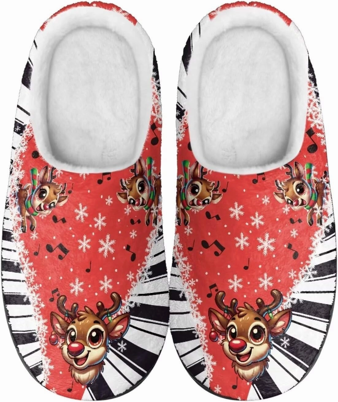 Men's Women's Plush Slippers, Flannel Warm Soft Cozy Slippers, House Bedroom Indoor/Outdoor Warm Shoes, Size 3-15