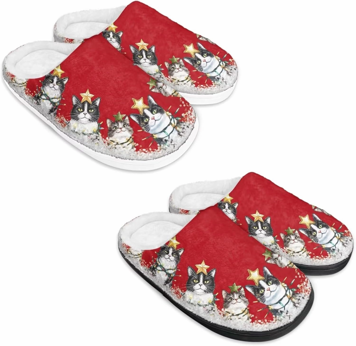 Men's Women's Plush Slippers, Flannel Warm Soft Cozy Slippers, House Bedroom Indoor/Outdoor Warm Shoes, Size 3-15