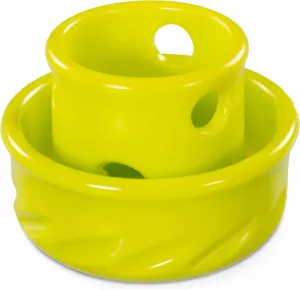 Messy Mutts Totally Pooched Puzzle 'n Play Mushroom (Small) | Interactive Treat Puzzle Toy for Dogs | Durable 3.25”” x 2.5” TPR Dog Toy | Green