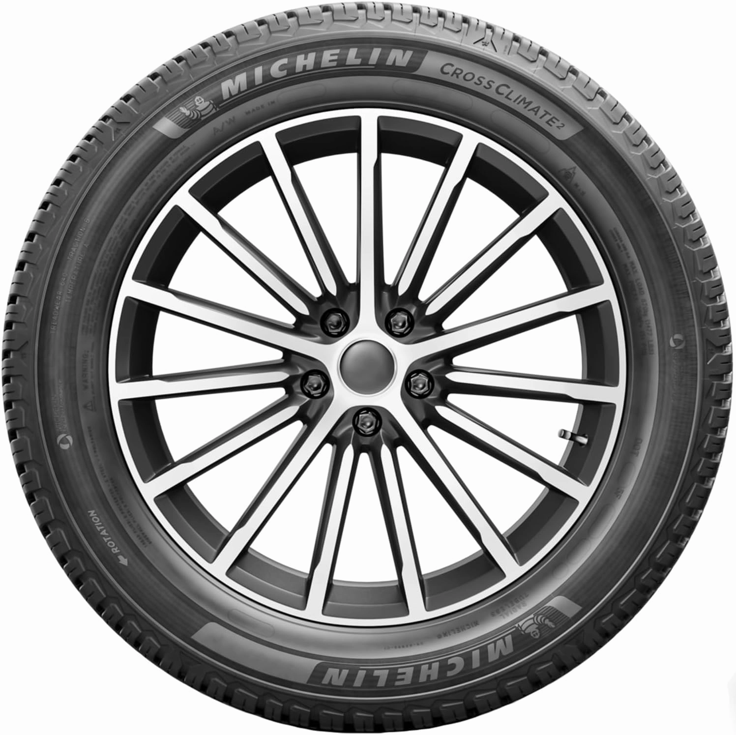 MICHELIN CrossClimate2 All-Season Car Tire for SUVs and Crossovers - 235/45R18/XL 98V
