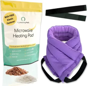 Microwavable Heating Pads for Lower Back, Neck, and Shoulder Pain Relief - Moist Microwave Heating Pad for Muscles and Joints - Microwave Hot Pack Heat Pad for Cramps - 1 Heat Pack Purple