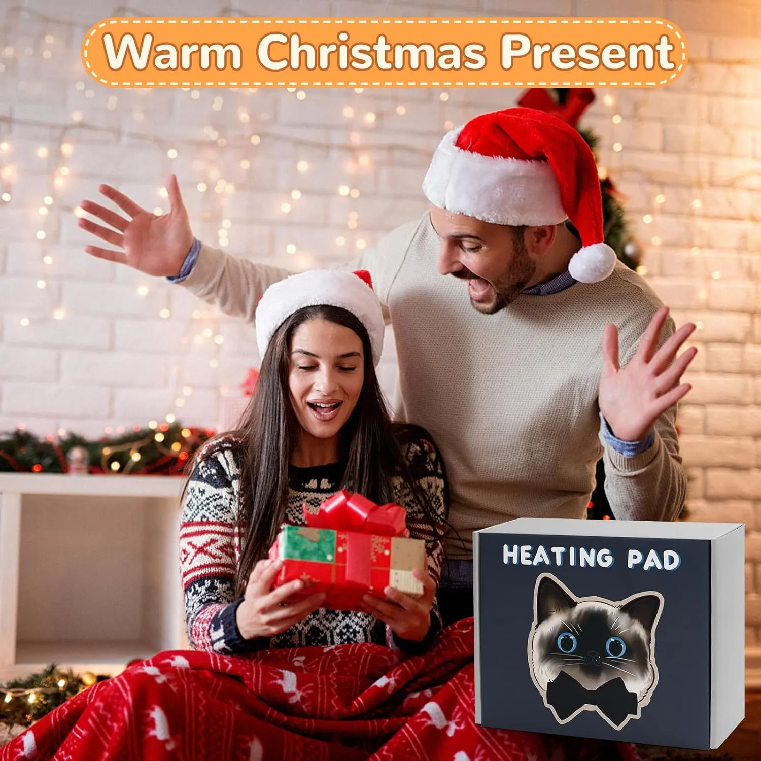 Microwave Heating Pad for Pain Relief, 17" x 9" Microwavable Heating Pads for Cramps, Back Pain, Neck Shoulder, Muscles, Knee, Joints, Natural Heat Pack Moist Heat, Gray Tabby Cat