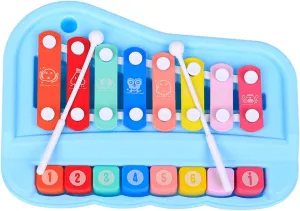 Milisten Kid's Music Toy Early Education Hand Harp Colorful Piano Keyboard for Toddlers