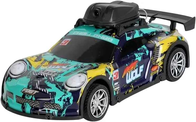 Mini RC Drift Car with App-Controlled, 2.4G 4CH RC Car with LED Lights & HD Camera, RC Racing Toy for Hobbyist