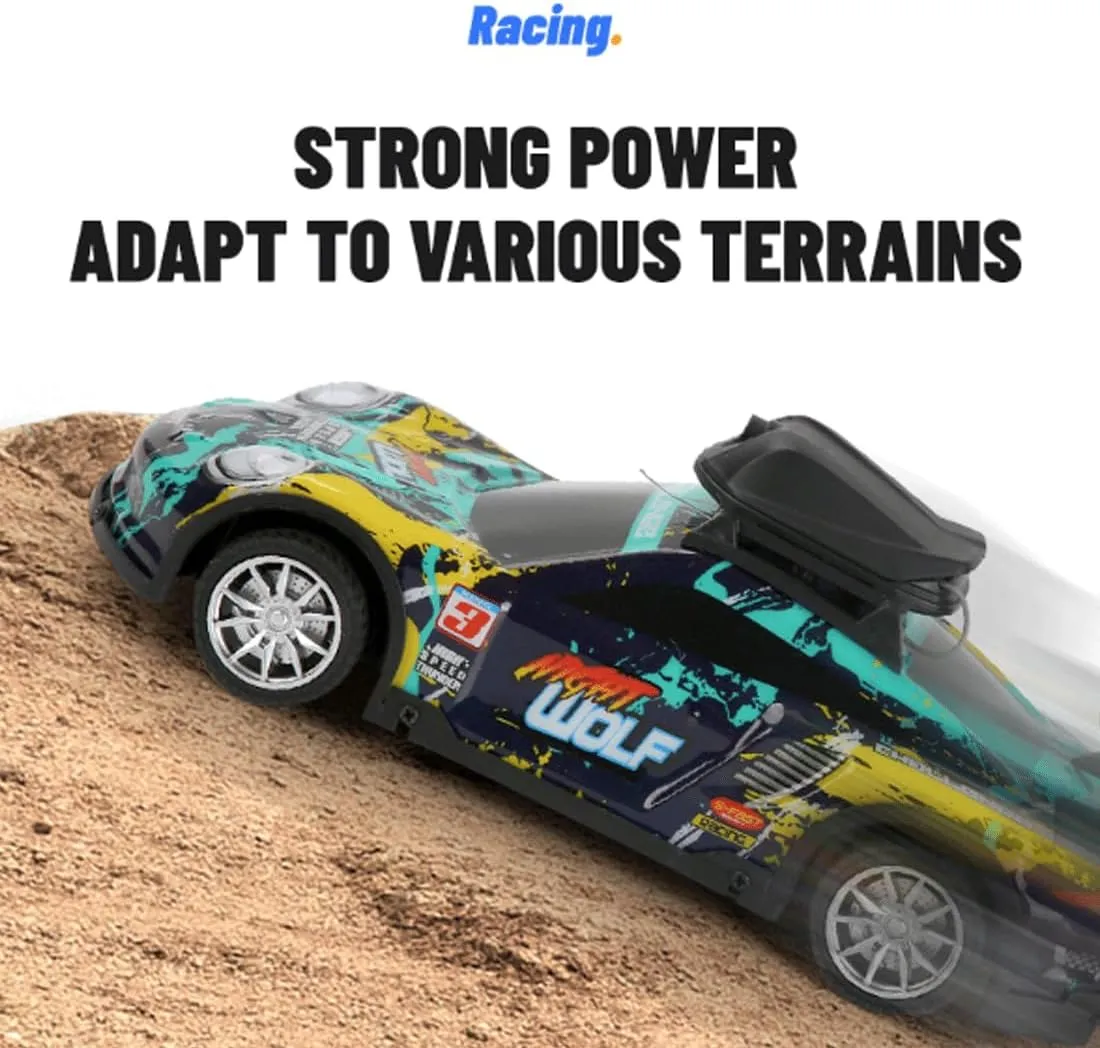 Mini RC Drift Car with App-Controlled, 2.4G 4CH RC Car with LED Lights & HD Camera, RC Racing Toy for Hobbyist