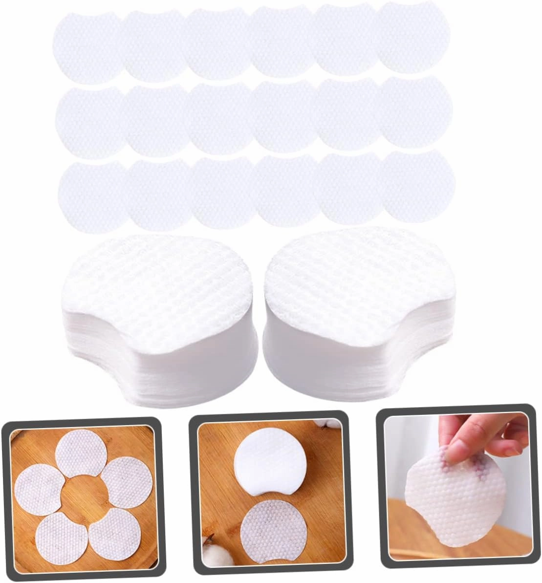 Mipcase Lint- Cotton Pads 1200pcs Makeup Removal Facial Cleansing for Eye Makeup Removal Pad