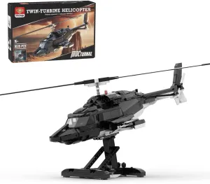 MOC-149250 Helicopter Building Blocks, 1039pcs MOC Military Helicopter Model