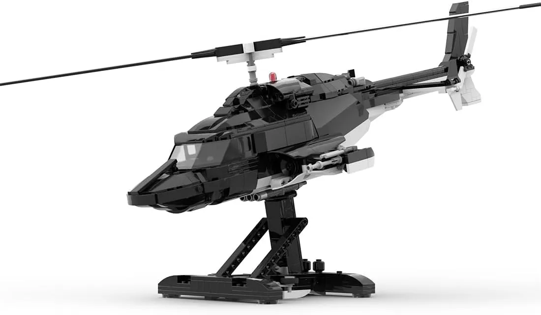 MOC-149250 Helicopter Model Building Blocks Set, Military Army Airplane Building Set for Adult to Build, Collectible Display Toys Gifts (1039PCS)