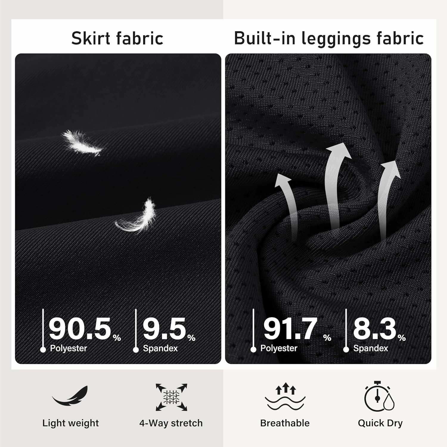 MoFiz Women's 20" Knee Length Golf Skorts Athletic Skirts Summer Casual Active Workout Sports Tennis Skirt with 4 Pockets