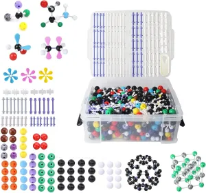 Molecular Model Kit,974 Pcs Molecular and Atomic Model Kit for Organic and Inorganic Chemistry Learning,Chemistry Structure Kit with Atoms,Bonds & Orbitals for Teacher, Student