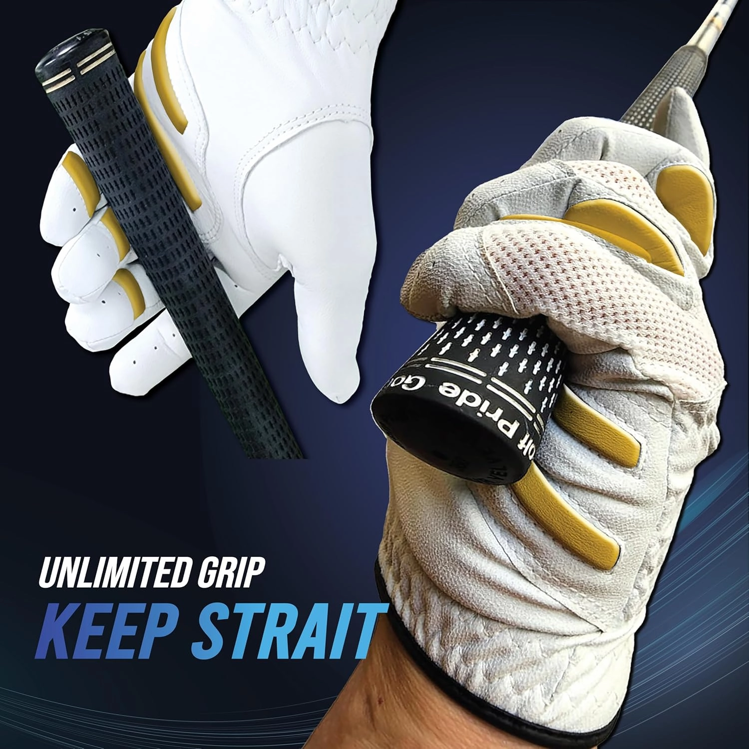 MONKEY GRIP Golf Glove Nonslip No Slice Pad Premium Cabretta Leather Power Good Grip Soft Fit Easy Grip Line Left Hand