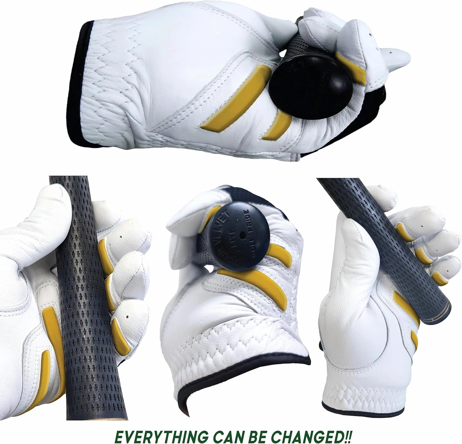 MONKEY GRIP Golf Glove Nonslip No Slice Pad Premium Cabretta Leather Power Good Grip Soft Fit Easy Grip Line Left Hand